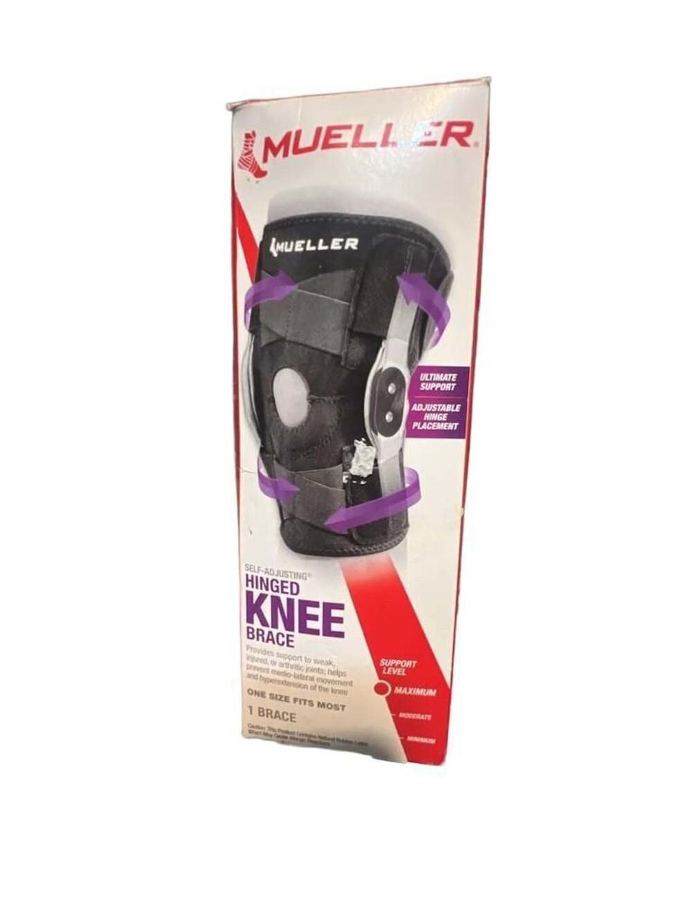 Mueller Self-Adjusting Hinged Knee Brace One Size Fits Most